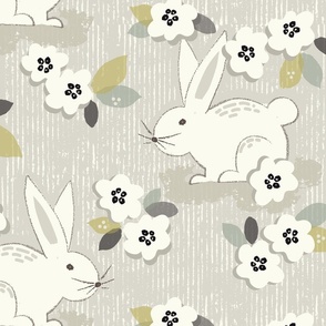 Bunny Rabbit - Neutral Cream - Large