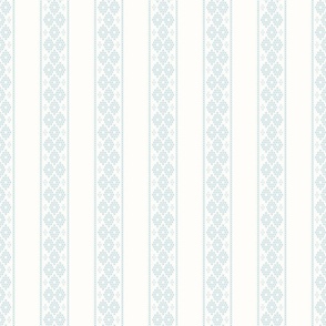 cross stitch stripe ivory blue 3 wallpaper scale by Pippa Shaw