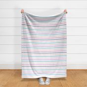 Textured Pastel Plums Colorful Thin Stripes LS