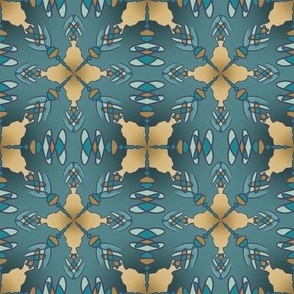 Teal Geometric with Gradation