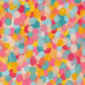 Splendid Spring Colorful Dots - LARGE