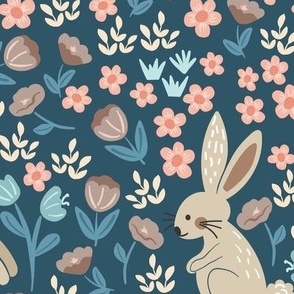 Rabbit Meadow in Earth Tones