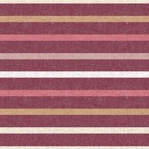 Textured Caribou Colorful Thin Stripes 