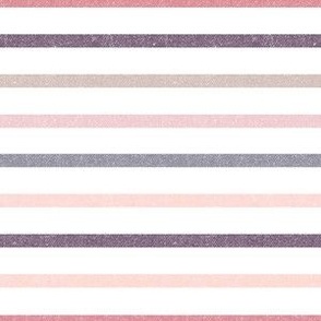 Textured Baby Pink Colorful Thin Stripes SS