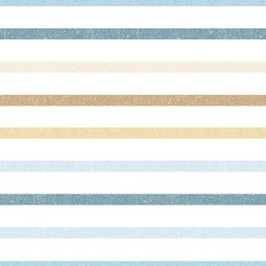 Textured Pastel Ocean Colorful Thin Stripes SS