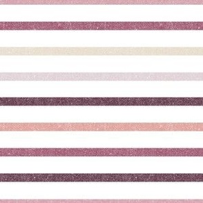 Textured Plum Berry Colorful Thin Stripes SS