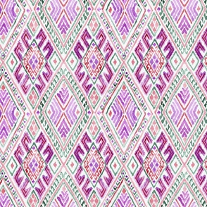 watercolore IKAT pink