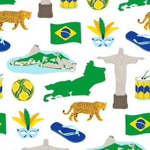 Rio de Janeiro, Brazil Icons SMALL