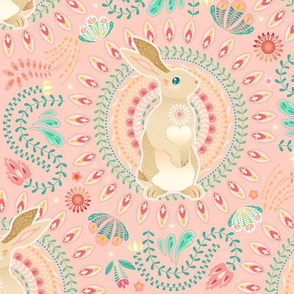 Year of the Rabbit in Spring Pastels - XL