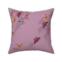 Moth/Butterfly Scattered - Purple - Jumbo Size