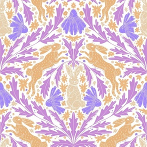 Year of the Rabbit - Purples + Oranges (Large)