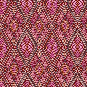 watercolore IKAT RED