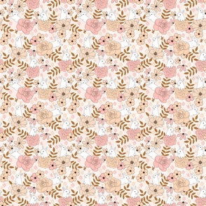 Garden Bunnies - Petal Pink - Standard 6x6Inch