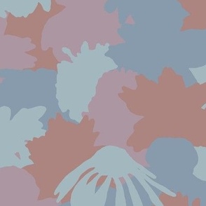 Floral camouflage - Blue