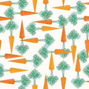 geometric carrots on white - large