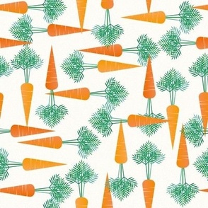geometric carrots on white - small