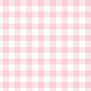 Sweet summer nordic scandinavian  gingham,  english country, light pink and white fabric 