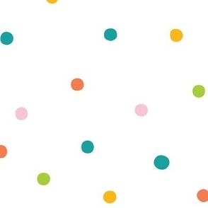 Jumbo - Colorful polka dot confetti pattern repeat 