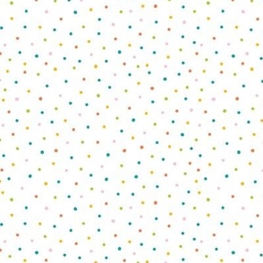 Small - Colorful polka dot confetti pattern repeat 