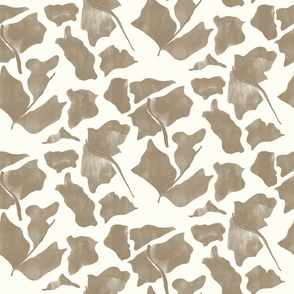 Warm taupe watercolor_butterflies - medium scale