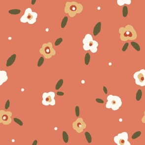 Meadow Flowers - Peach