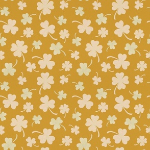St Patricks Day Honeycomb Shamrock Pattern - Small Scale