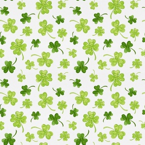 Watercolour Shamrock Clover St Patricks Day  - Small Scale