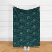 Wild West - 12" large - teal