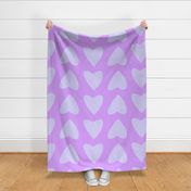 BIG LOVE in Lilac & Gray by Betty Louise Studio