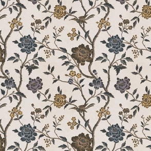 The Charm Of Past Centuries Vintage Wallpaper Design Muted Colors Smaller Scale