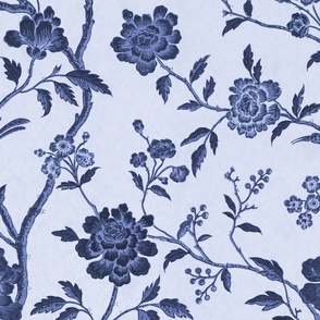 The Charm Of Past Centuries Vintage Wallpaper Design Blue