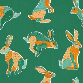 Painted Rabbits - Green