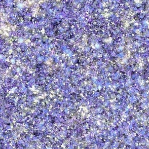 Purple Silver Glitz Mermaid Scales -- Solid Faux Glitter Scales -- Glitter Look, Simulated Glitter, Blue Purple Silver Glitter Sparkles Print -- 60.42in x 25.00in repeat -- 150dpi (Full Scale)