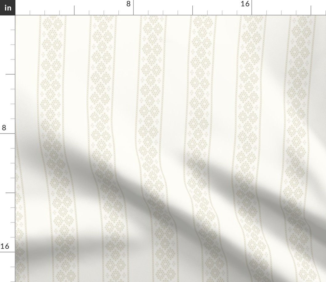 cross stitch stripe neutral linen 3 wallpaper scale by Pippa Shaw