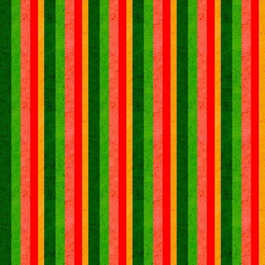 Cocktail Christmas textured stripes - cork effect or concrete effect or spotty small 6” repeat  Emerald green, bright green, salmon, red, jonquil yellow