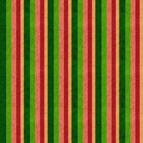 Cocktail Christmas textured stripes - cork effect or concrete effect or spotty small 6” repeat Emerald green. Green, salmon pink, red, jonquil 