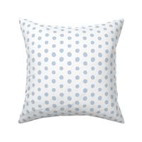fog crooked dots on white - dots fabric and wallpaper