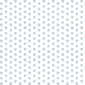 fog crooked dots on white - dots fabric and wallpaper