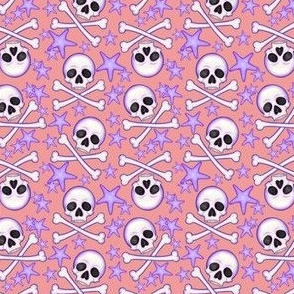 Skull Cross Bone, pink