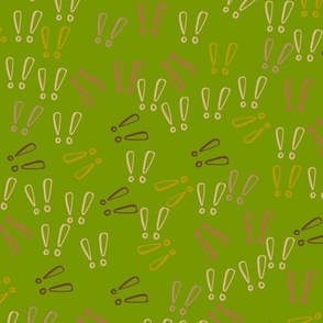 Exclamation points with green background