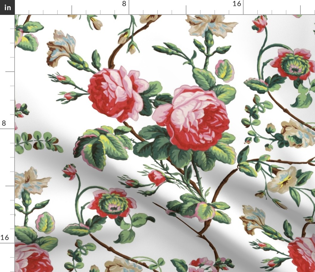 Rustic Floral on White