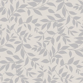 Wisteria Leaves Mauve Grey