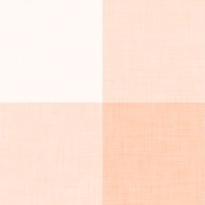 Gingham- Buffalo Plaid- 4 Inches- Vichy Check- Checked- Blush- Salmon- Pastel Orange- Soft Orange- Wallpaper- Spring- Extra Large