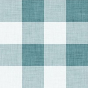 Gingham- Buffalo Plaid- 2 Inches- Vichy Check- Checked- Teal Wallpaper- Spring- Large