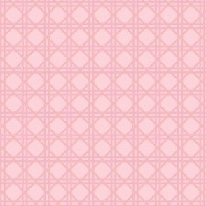 Cane Rattan Lattice in Powder Pink