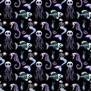 Ocean Skeletons, black