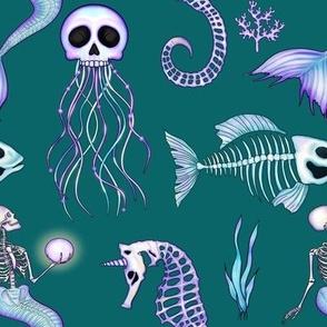 Ocean Skeletons, green