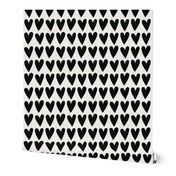hearts black and white - valentines jumbo collection