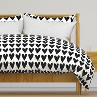 hearts black and white - valentines jumbo collection