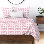 hearts pink on white - valentines jumbo collection